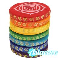 Възглавничка - поставка за голяма тибетска пееща купа, с чакра мотив