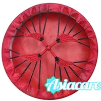 Червен шамански ритуален тъпан, барабан 45 см