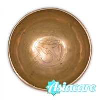 ОМ Ръчно кована гравирана пееща купа 10-16 см,  250-750 грама с дървено чукче