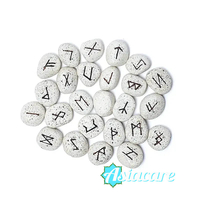 Кесия за гадаене с керамични руни и описание на български език