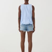 Blue Sleeveless Top