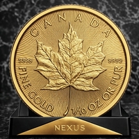 Златна монета Canadian Gold Maple Leaf 1/10 унция (3.11 г) 2025