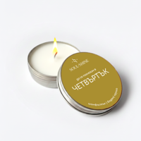 Ароматна свещ „Четвъртък“ – шамфъстък, бадем и круша