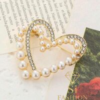 Брошка„Pearl Heart Elegance“