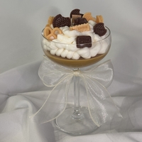 Соева свещ в чаша с шоколад