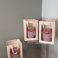 Натурални соеви свещи в розово