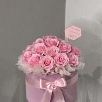 Рози от пластичен сапун в розово