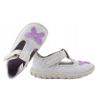 BAREFOOT Детски пантофи Befado със Soft B пяна 627p004 3D Цвете