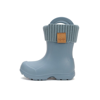 Детски каучукови ботуши за дъжд и сняг с подвижен чорап DD Step Мента