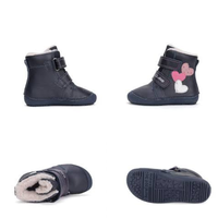 Детски зимни barefoot ботуши D.D.Step с естествена вълна w063-42152 25-30