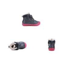 Детски зимни barefoot ботуши D.D.Step с естествена вълна w082-52314 25-30