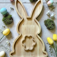 Дървен поднос модел 3