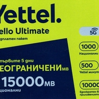 Йеттел предплатен пакет Hello Ultimate 2025 Sim