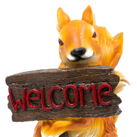 Градинска декорация катеричка с табела