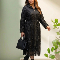 ПАЛТО AYSEL ЧЕРНА ДАНТЕЛА