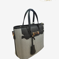 ДАМСКА ЧАНТА SILVER POLO ЧЕРНО БЯЛА