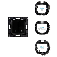 Shelly Wall Switch with 2 Buttons Black