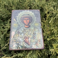 Икона на Св. Георги Победоносец – дървена, ръчна изработка