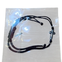 Сребърна гривна 925 с кръст и регулируема връзка