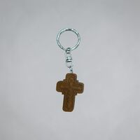 Дървен православен ключодържател