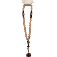 Православна броеница с естествени мъниста и кръст