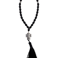 Православна броеница с кръст и пискюл