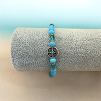 Православна гривна с медальон Исус Христос – син камък