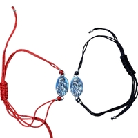 Сребърна гривна 925 с икона – червен или черен конец