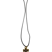 Православен кръст от Йерусалим – златист медальон