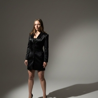 Рокля сако SATIN NOIR