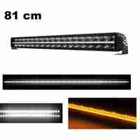 81 cm / 32 Инча 12V - 24V Led Bar Лед Бар Пиано дизайн Диоден Прожектор Супер Мощен Бяла и Оранжева Светлина Габарит Мъгла Високо Качество Ново Поколение 14280LM