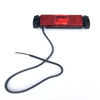 LED ЛЕД Светодиоден Червен Водоустойчив Габарит Маркер Fristom Е-Mark 12V-24V 130mm x 32mm x 14.5mm