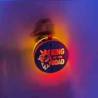 Комплект от 2бр Светодиодни LED Лед Габарити Обеци 24V оранжево-червено King