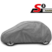 Висококачествено Покривало Kegel серия Mobile Garage размер S3 за хечбек 335-355см x 126-136см, сиво