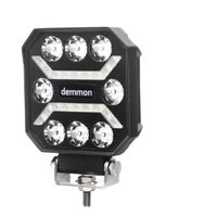 Универсална мощна LED ЛЕД диодна лампа халоген бяла светлина 27W 12V - 24V за камион трактор ролбар АТВ джип земеделски и селскостопански машини и др. 110 x 110 x 37 mm E-mark E9