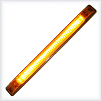 LED Лед Диоден Габарит Маркер, Оранжев, 25,5cm, 12V - 24V, E-Mark