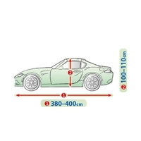 Покривало Kegel серия Mobile Garage размер S сиво за купе