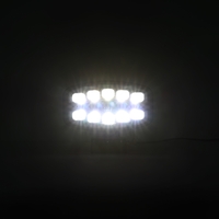 LED Халоген Фар 3 Функции DRL бяла/оранжева светлина с 360° аварийна лампа с 4 функции на премигане 12-24V за джип камион агротехника и др.