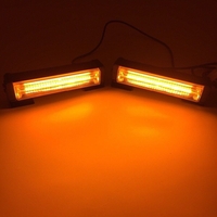 Комплект 2 Броя 16cm Сигнална Аварийна Блиц Маяк Led Бар Лампа Пътна Помощ Платформа 12V-24V 36W