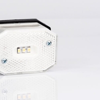 LED Лед Габарит с Рефлектор, Бяла Светлина, Маркер, Токос, 12V - 24V, E-Mark E9, За Каравана, Кемпер и др.