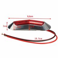 LED Габарит, Маркер, 5 цвята, 4 диода, Хромирана рамка - 12-24V - за автомобил, бус, камион, ремарке и др.