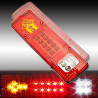 Комплект LED стопове стоп светлина с мигач задна светлина 12v за камион бус ТИР ремарке каравана 29 x 8 cm