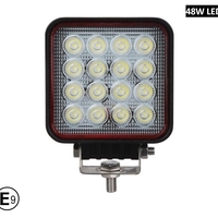 11 См Квадратен 48W Супер Мощен PRO Led Диоден Халоген Лед Лампа Прожектор 12V 24V