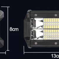 13 См 72W Мощен Лед Диоден Бар 24 Led Халоген Лампа Прожектор 12V 24V