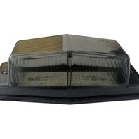 1 брой LED Лед Диоден Бял Габарит с Двойно опушено Стъкло 12 Диода 12V - 24V За Камион Трактор Багер Селскостопански Машини и др.