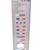 Светещ лед бар 120 cm (2 х 60 cm) 93 LED 12V - 24V зелено-бяло-оранжево IE Ireland флаг знаме Ирландия