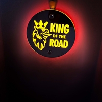 Комплект от 2бр Светодиодни LED Лед Габарити Обеци 24V оранжево-червено King