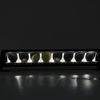 45 cm 12 - 24 V Висококачествен Led Bar Лед Бар Диоден Прожектор DRL с бяла габаритна светлина и оранжева аварийна блиц 80W 5500LM