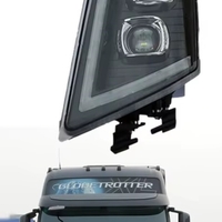 Ляв LED Лед диоден преден фар с DRL дневна светлина къси-дълги мигач за камион Volvo FH13 FH16 FM460 FH500 24V
