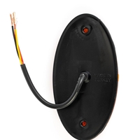 LED Светодиоден Габарит, 116mm x 60mm, Оранжев, Жълт, Неон Ефект, Три Функции,12V-24V